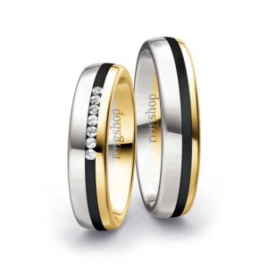 Weißgold/Zirkonium/Gelbgold
