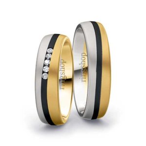 Weißgold/Zirkonium/Gelbgold