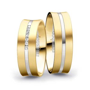 Gelbgold/Weißgold/Gelbgold