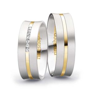 Weißgold/Gelbgold/Weißgold