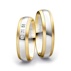 Gelbgold/Weißgold/Gelbgold