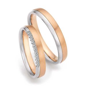 Rosegold/Weißgold