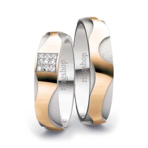 Rosegold/Weißgold