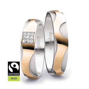 Rosegold/Weißgold Fairtrade