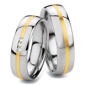 Stahl/Gelbgold